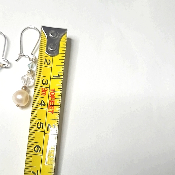 Swarovski Crystal and Pearl Earrings - Picture 4 of 4